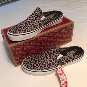 Vans leopard mule